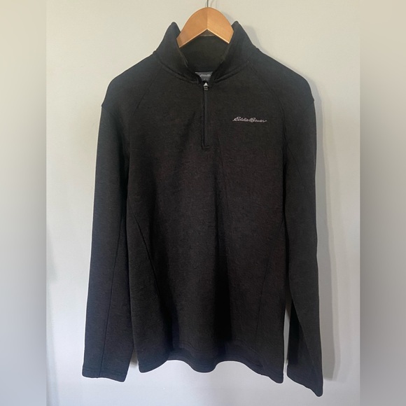 Eddie Bauer Men’s 1/4 Zip Sweater Size Large - Picture 1 of 8